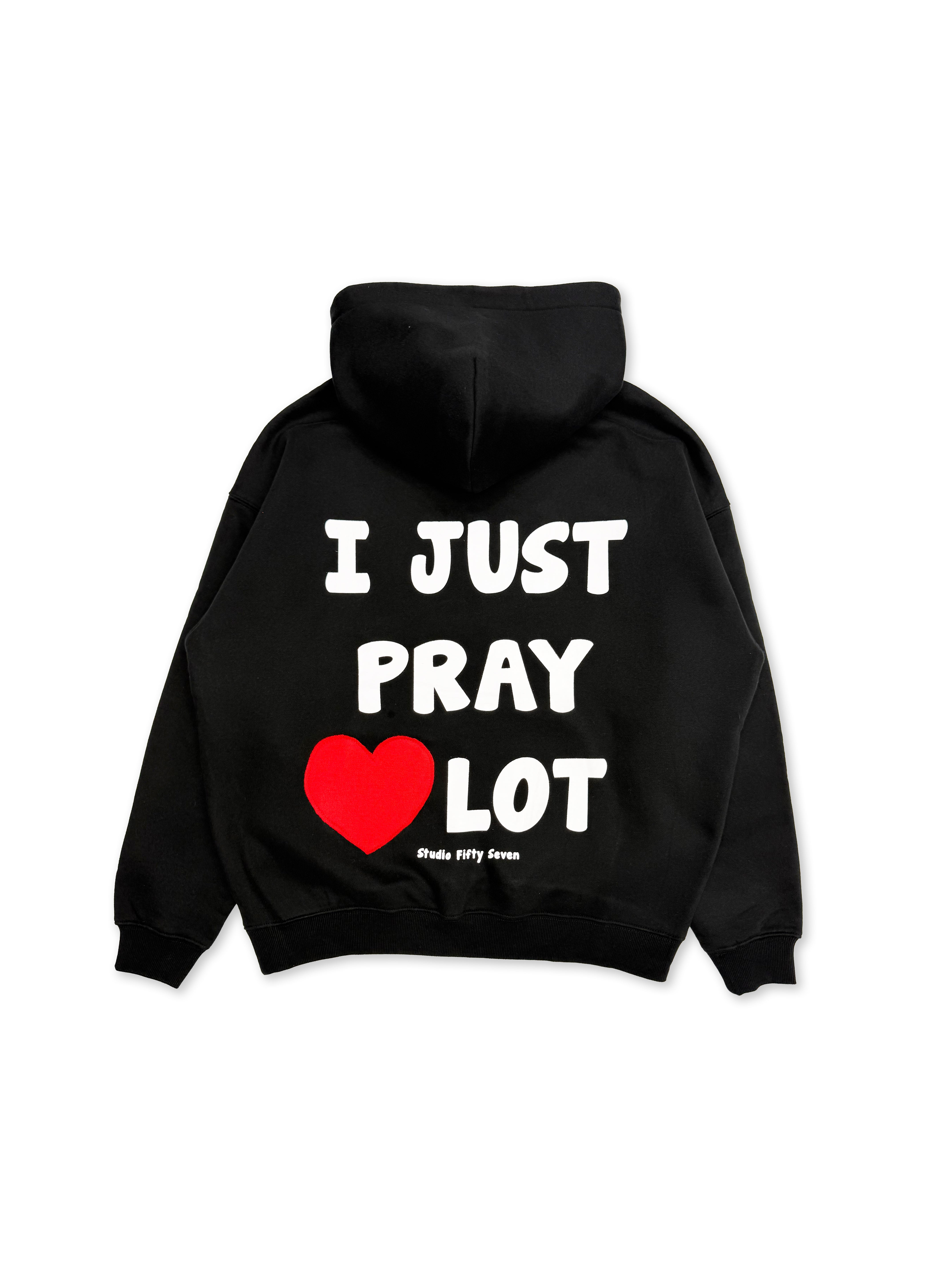 HEART STITCHED PRAY HOODIE