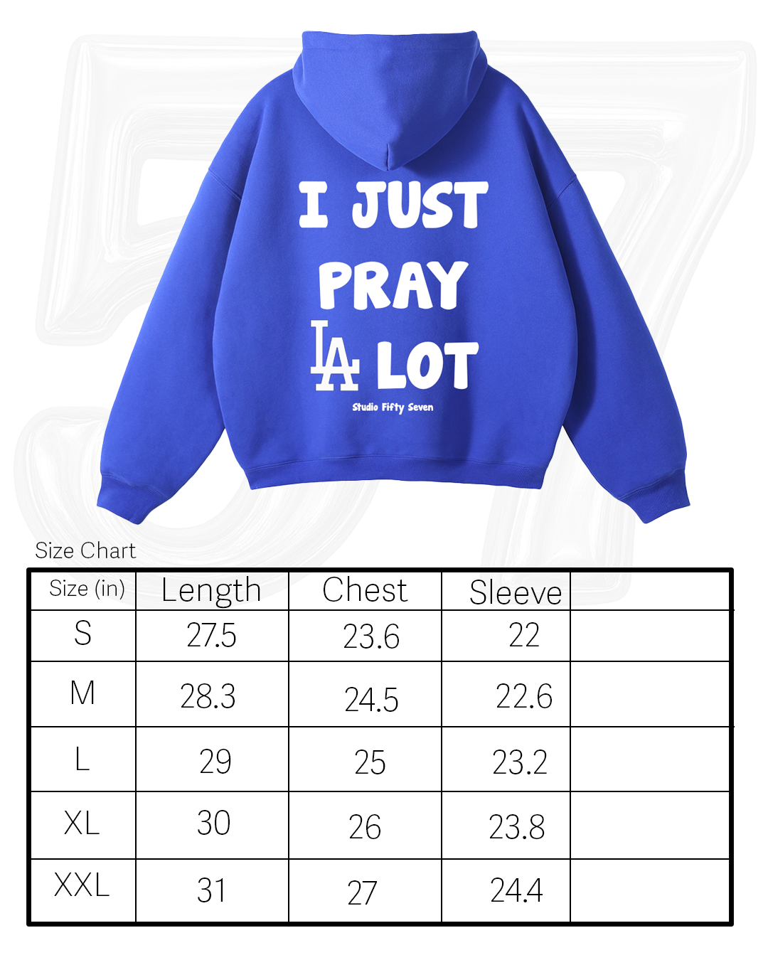 LIMITED EDITION I JUST PRAY A LOT HOODIE (XXL)
