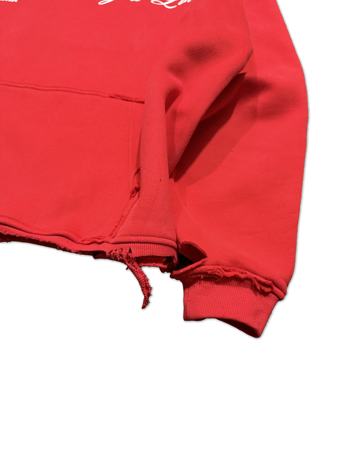 THRASHED SCRIPT PRAY HOODIE