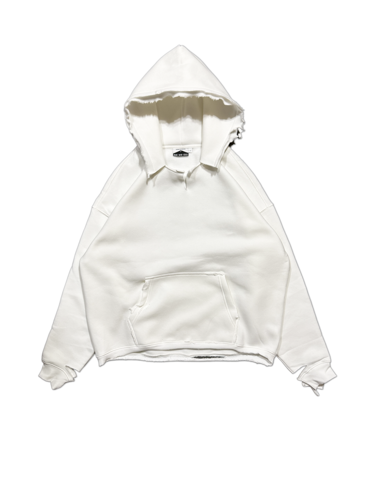 THRASHED ALWAYS JESUS HOODIE